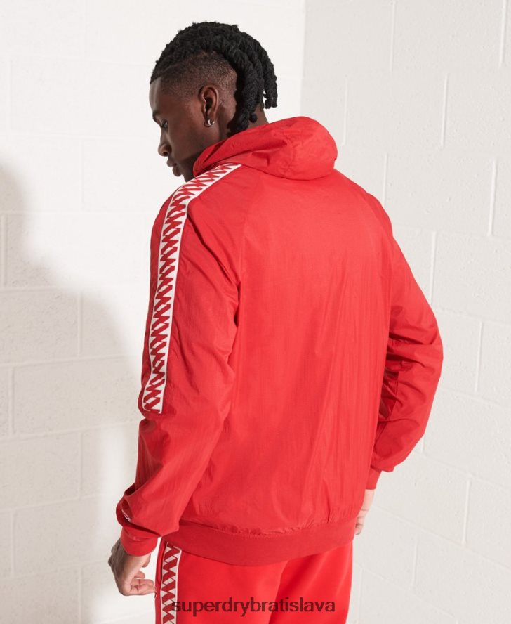 Superdry muži bunda track sd-windrunner s kapucňou 6B4ZTR4610 oblečenie červená
