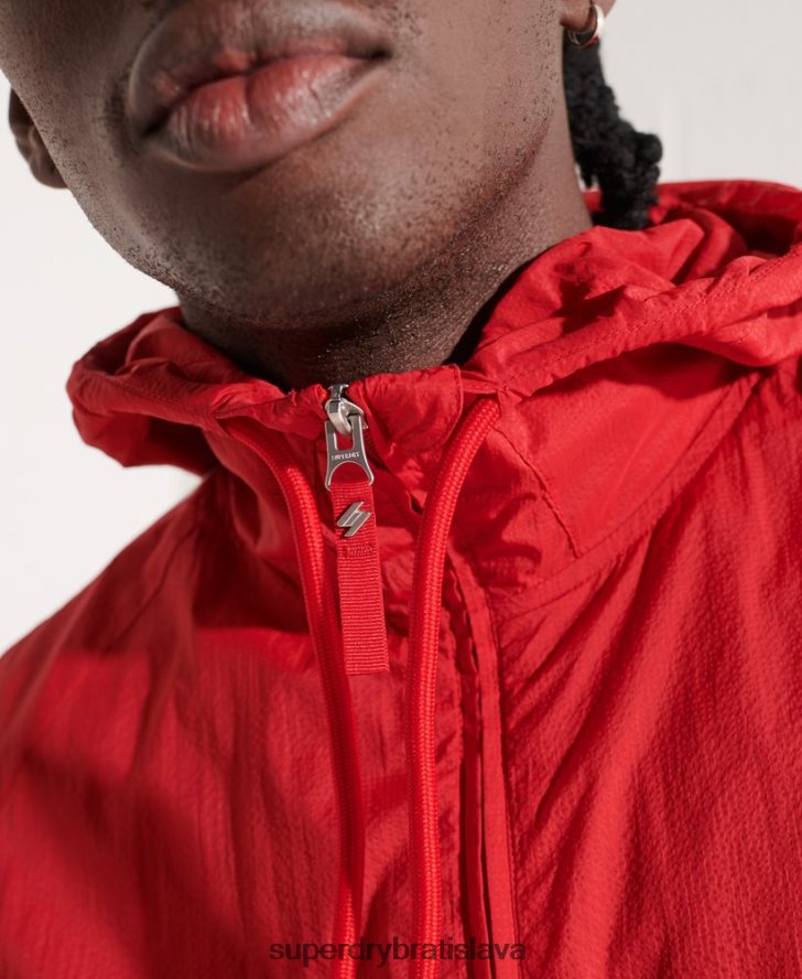 Superdry muži bunda track sd-windrunner s kapucňou 6B4ZTR4610 oblečenie červená