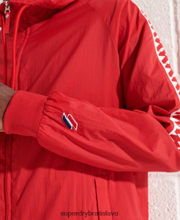 Superdry muži bunda track sd-windrunner s kapucňou 6B4ZTR4610 oblečenie červená