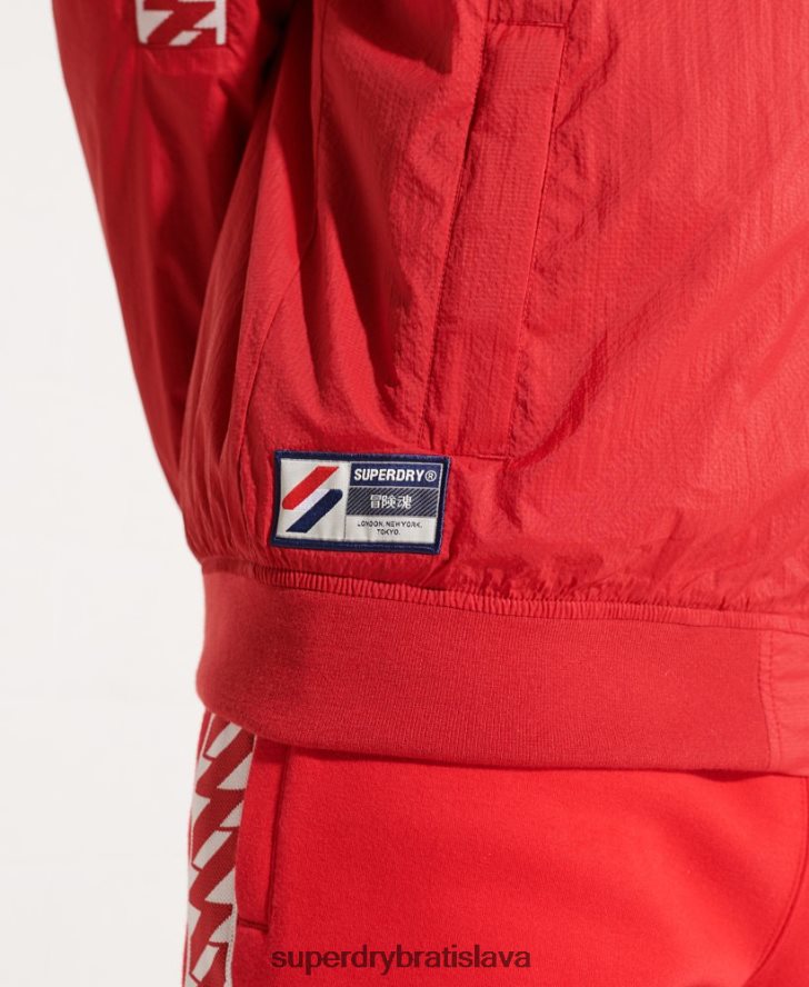 Superdry muži bunda track sd-windrunner s kapucňou 6B4ZTR4610 oblečenie červená