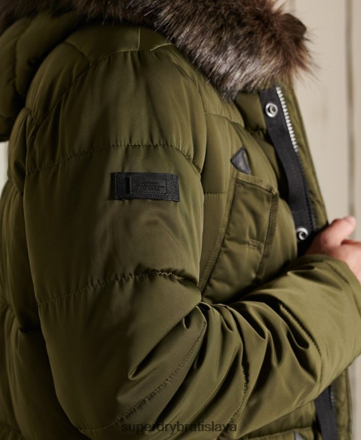 Superdry muži chinook parka 6B4ZTR4538 oblečenie zelená