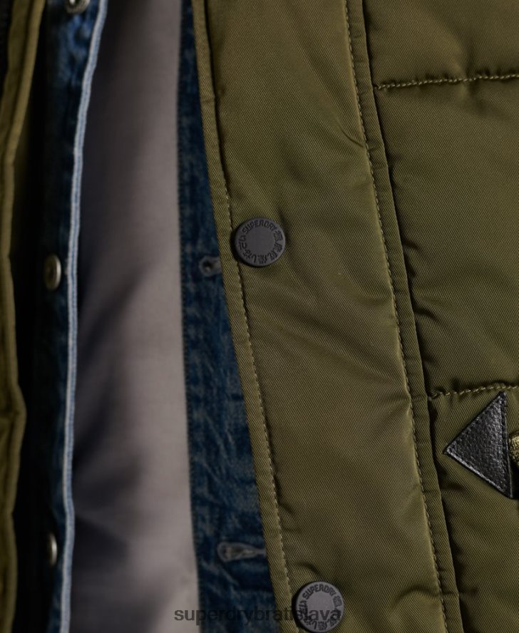 Superdry muži chinook parka 6B4ZTR4538 oblečenie zelená
