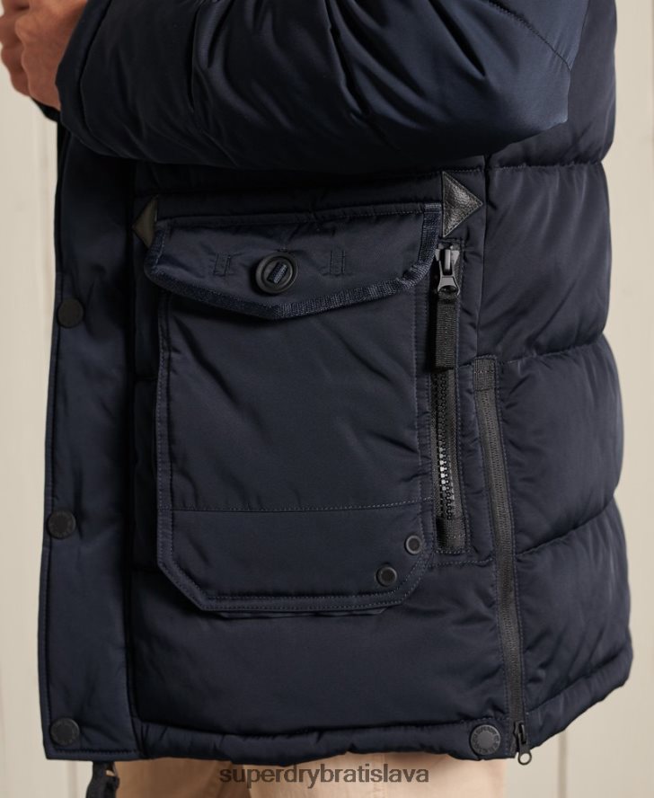 Superdry muži chinook parka 6B4ZTR4618 oblečenie námorníctvo