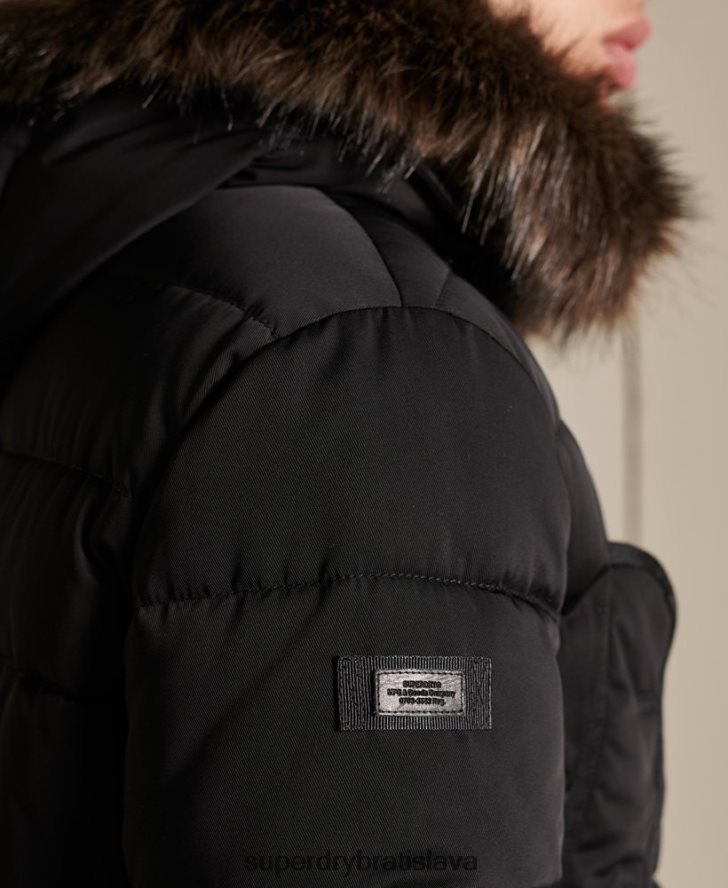 Superdry muži chinook parka 6B4ZTR4636 oblečenie čierna