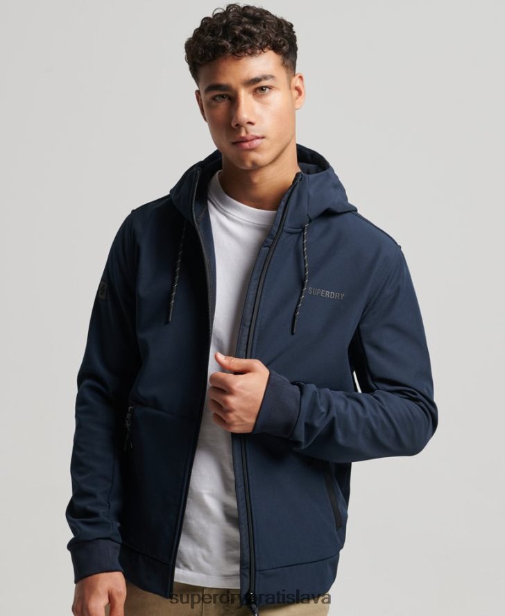 Superdry muži code tech rib trekingová bunda 6B4ZTR1139 oblečenie námorníctvo