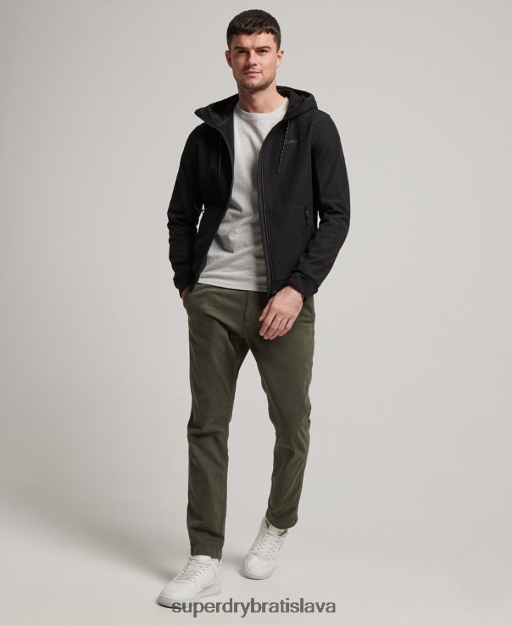 Superdry muži code tech rib trekingová bunda 6B4ZTR942 oblečenie čierna