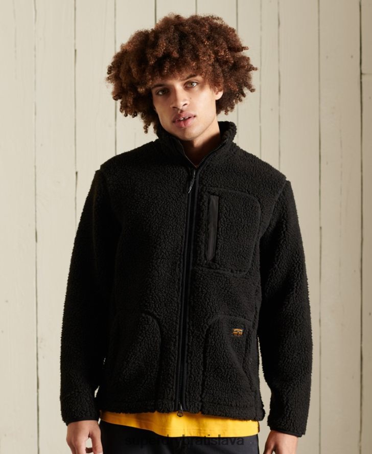 Superdry muži šerpa pracovná bunda 6B4ZTR4710 oblečenie hnedá