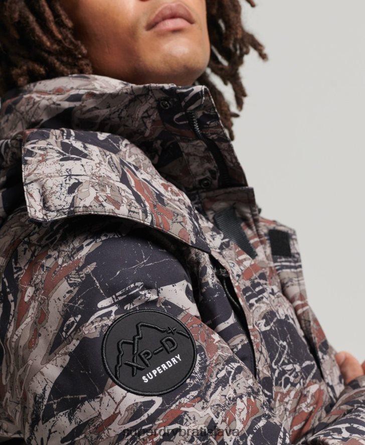 Superdry muži expedičný everest bombardér polstrovaná bunda 6B4ZTR4449 oblečenie zelená