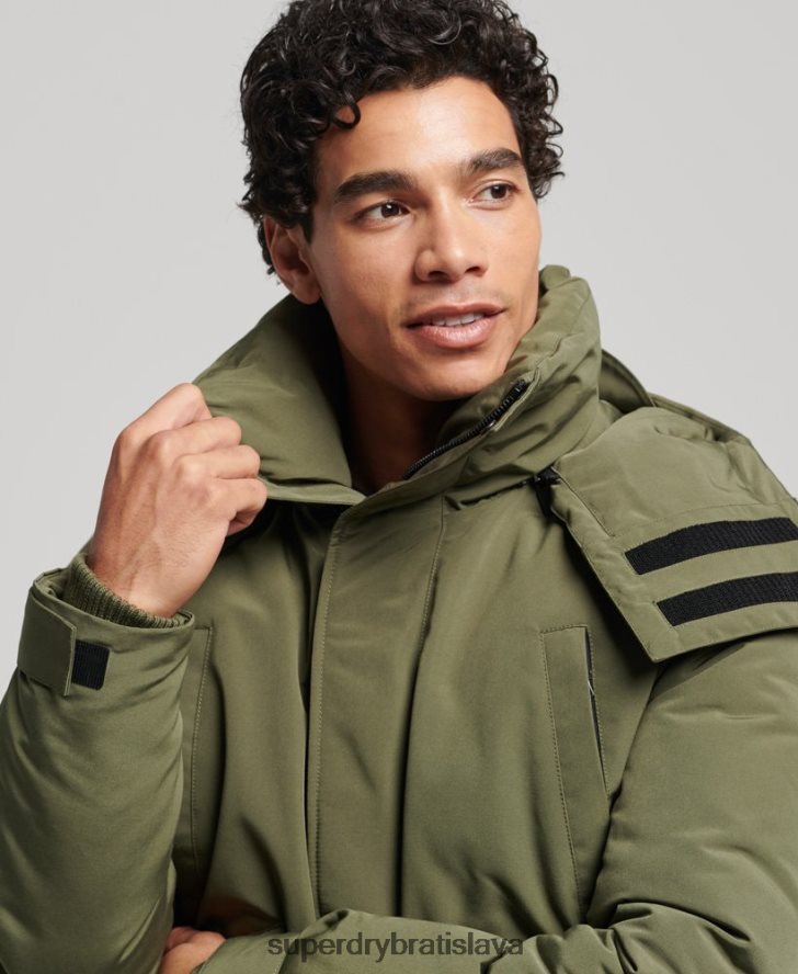 Superdry muži expedičný everest bombardér polstrovaná bunda 6B4ZTR4524 oblečenie kaki