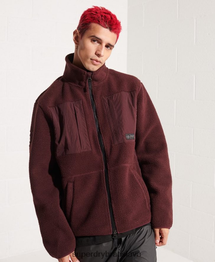 Superdry muži expedičná páperová bunda 6B4ZTR867 oblečenie červená