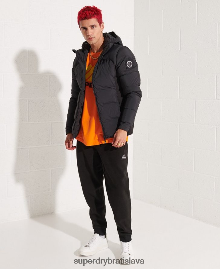 Superdry muži expedičná páperová bunda sd-windbreaker 6B4ZTR4640 oblečenie čierna