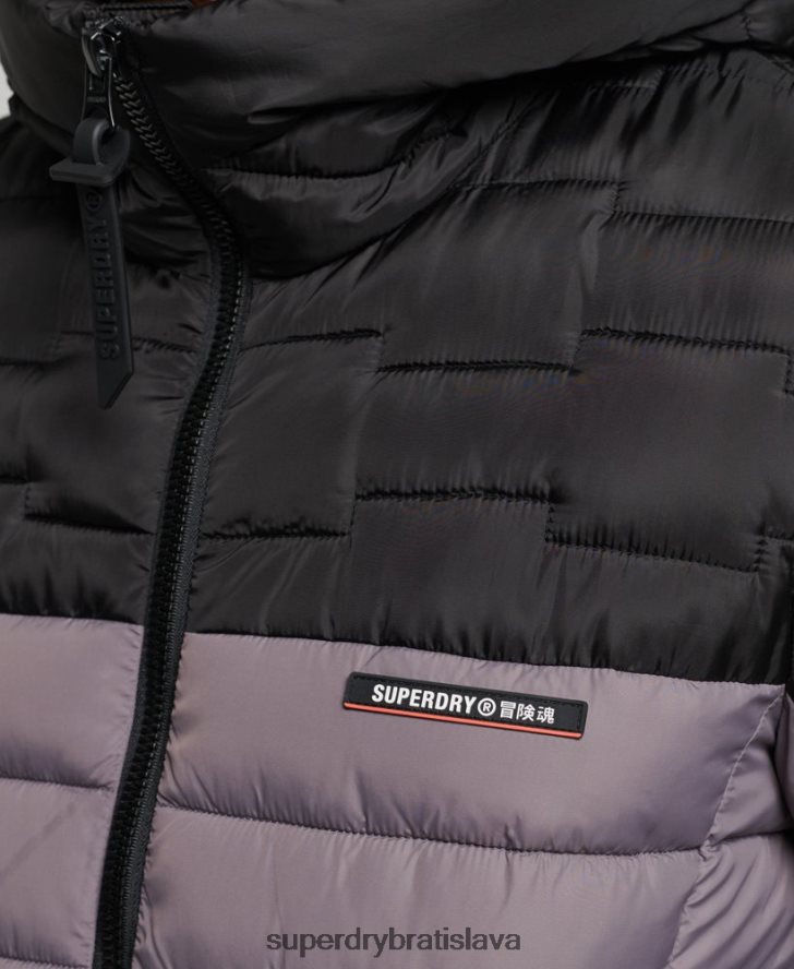 Superdry muži expedičný radar prešívaný mix fuji bunda 6B4ZTR4469 oblečenie sivá
