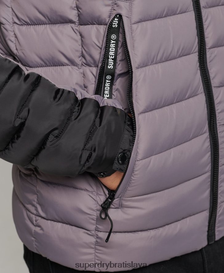 Superdry muži expedičný radar prešívaný mix fuji bunda 6B4ZTR4469 oblečenie sivá