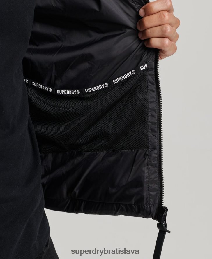 Superdry muži expedičný radar prešívaný mix fuji bunda 6B4ZTR4469 oblečenie sivá