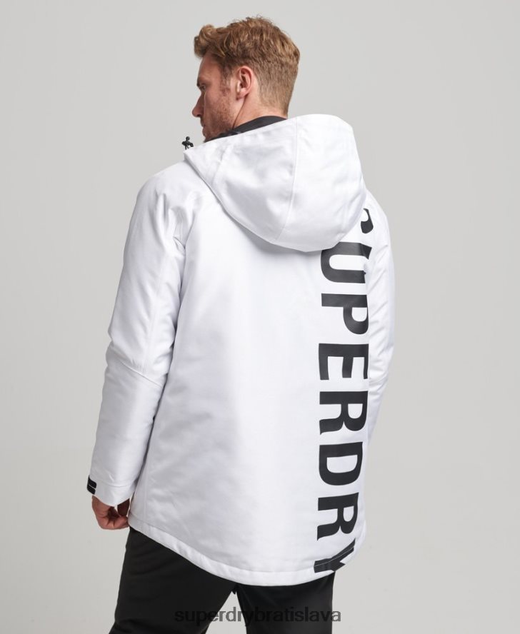 Superdry muži freeridová bunda 6B4ZTR1116 oblečenie biely