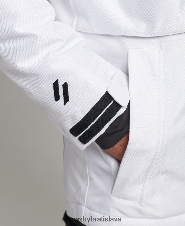 Superdry muži freeridová bunda 6B4ZTR1116 oblečenie biely