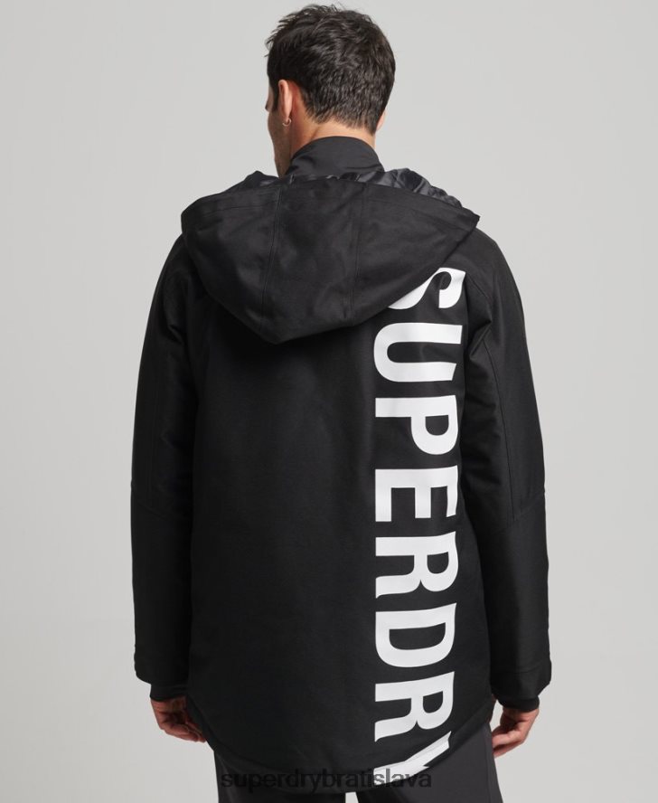 Superdry muži freeridová bunda 6B4ZTR981 oblečenie čierna