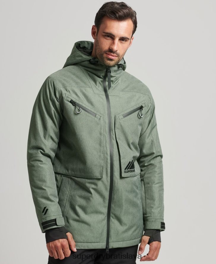 Superdry muži freeridová bunda 6B4ZTR982 oblečenie zelená