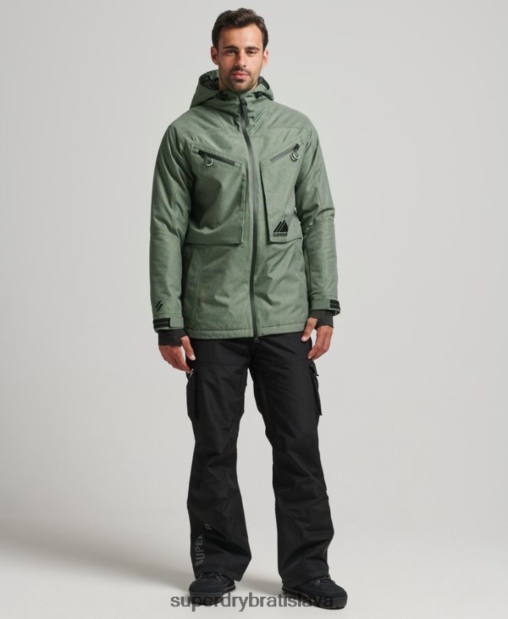 Superdry muži freeridová bunda 6B4ZTR982 oblečenie zelená