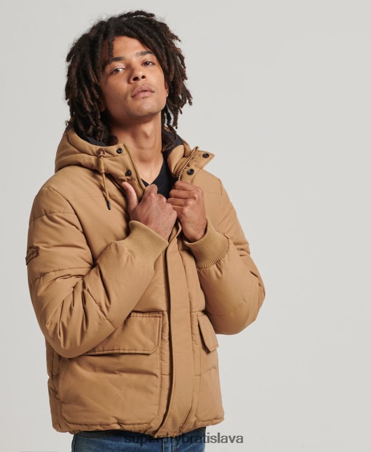 Superdry muži horská bunda 6B4ZTR4467 oblečenie hnedá