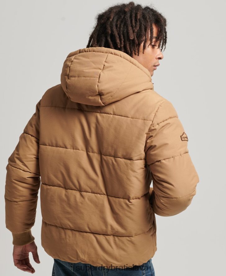 Superdry muži horská bunda 6B4ZTR4467 oblečenie hnedá