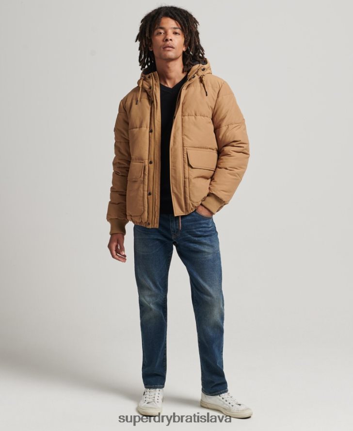 Superdry muži horská bunda 6B4ZTR4467 oblečenie hnedá
