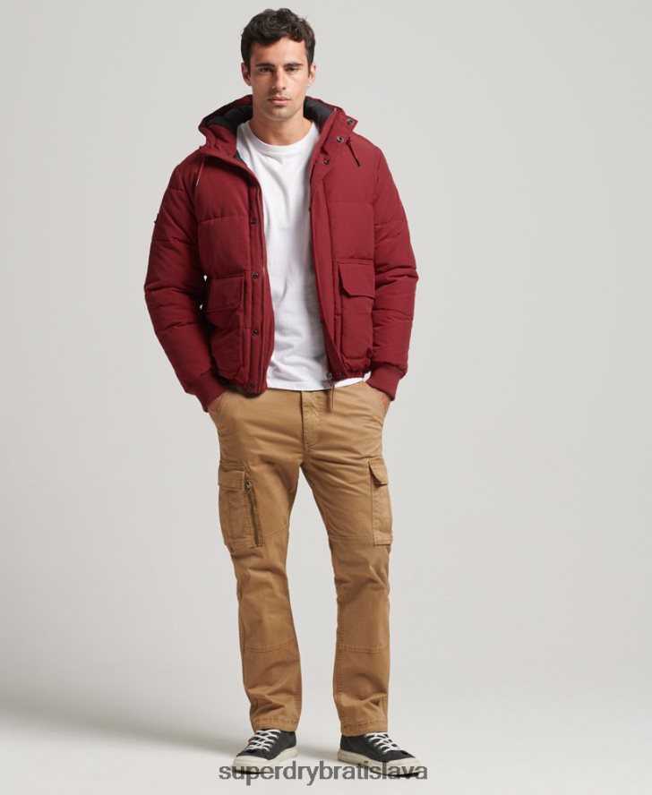 Superdry muži horská bunda 6B4ZTR4496 oblečenie červená