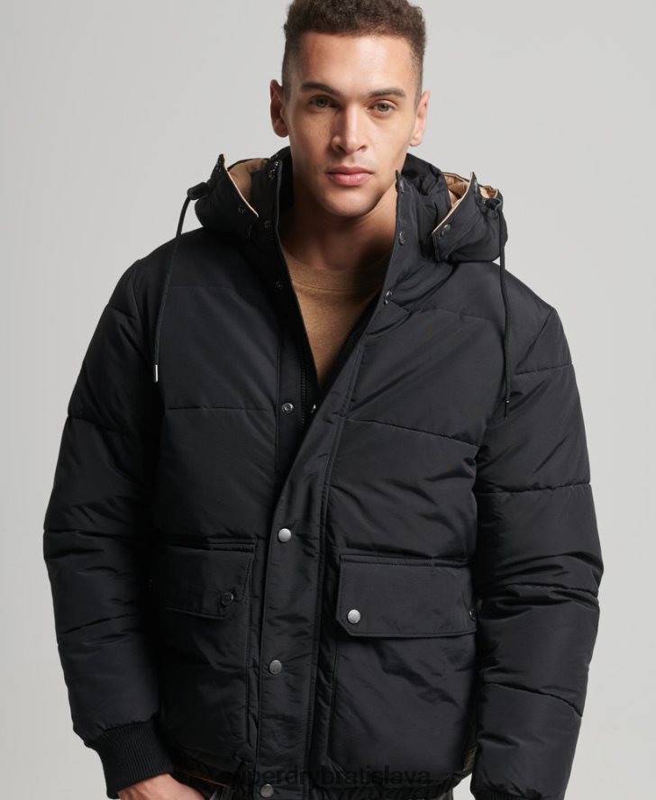 Superdry muži horská bunda 6B4ZTR4533 oblečenie tmavomodrá