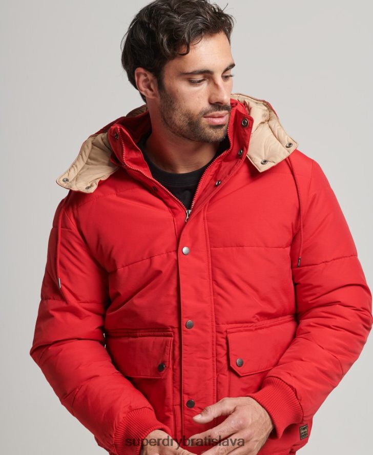 Superdry muži horská bunda 6B4ZTR4685 oblečenie červená