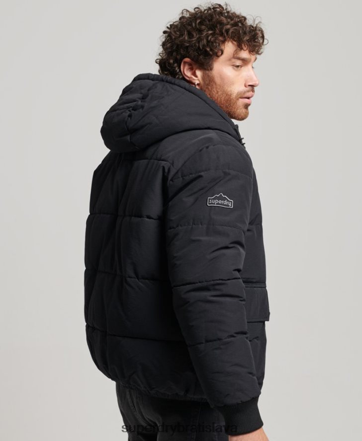 Superdry muži horská bunda 6B4ZTR4696 oblečenie tmavošedý