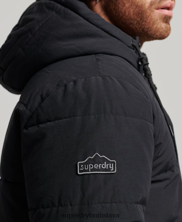 Superdry muži horská bunda 6B4ZTR4696 oblečenie tmavošedý