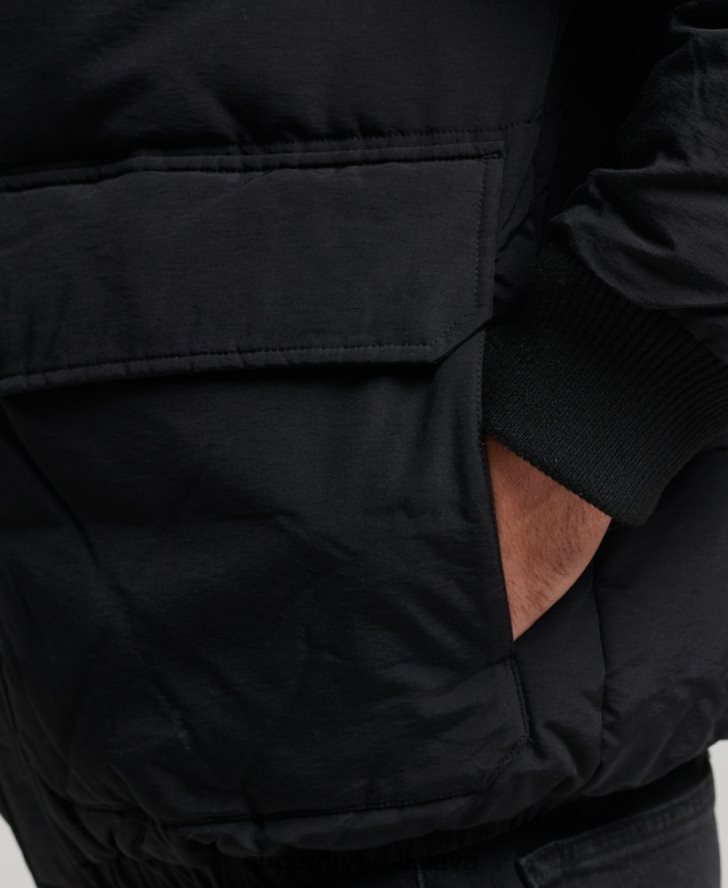 Superdry muži horská bunda 6B4ZTR4696 oblečenie tmavošedý