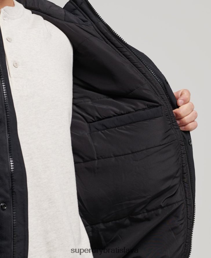 Superdry muži horská bunda 6B4ZTR4696 oblečenie tmavošedý
