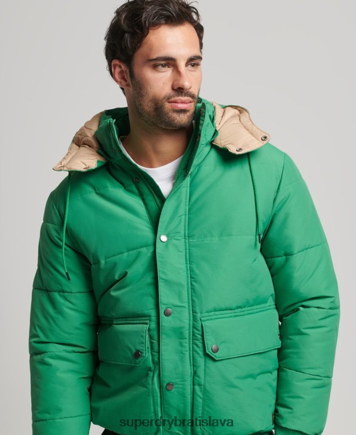 Superdry muži horská bunda 6B4ZTR4750 oblečenie zelená