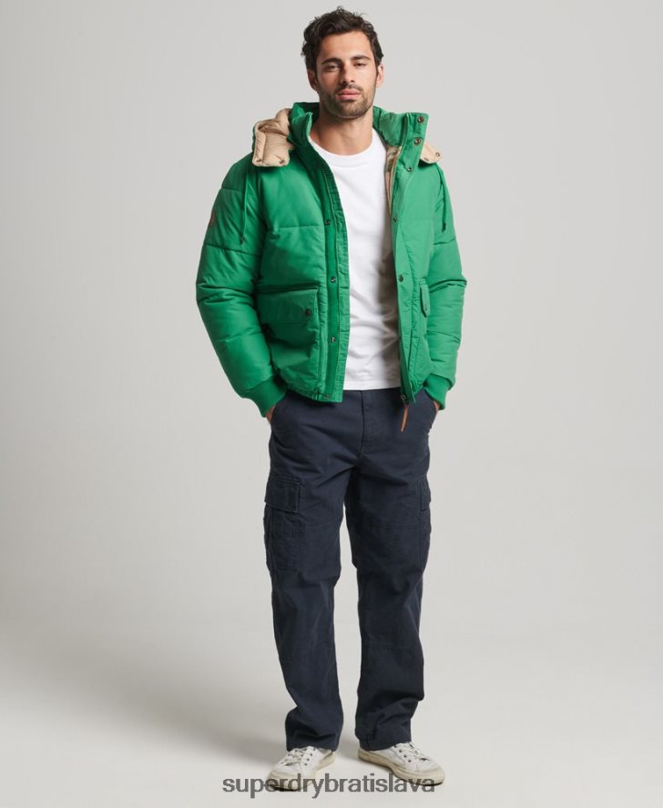 Superdry muži horská bunda 6B4ZTR4750 oblečenie zelená