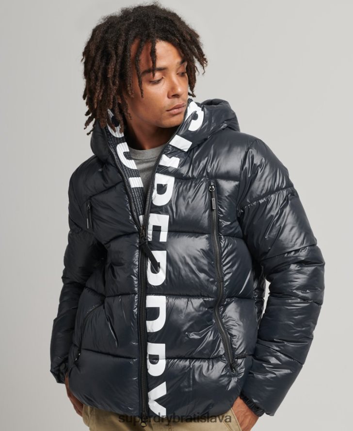 Superdry muži horská bunda s kapucňou 6B4ZTR4581 oblečenie námorníctvo