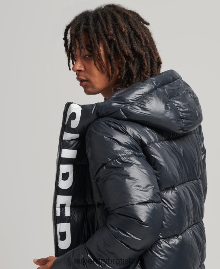 Superdry muži horská bunda s kapucňou 6B4ZTR4581 oblečenie námorníctvo