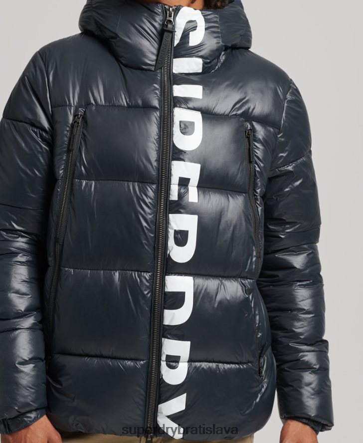 Superdry muži horská bunda s kapucňou 6B4ZTR4581 oblečenie námorníctvo