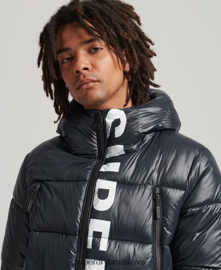 Superdry muži horská bunda s kapucňou 6B4ZTR4581 oblečenie námorníctvo