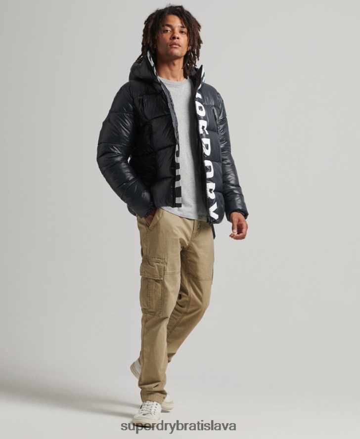 Superdry muži horská bunda s kapucňou 6B4ZTR4581 oblečenie námorníctvo