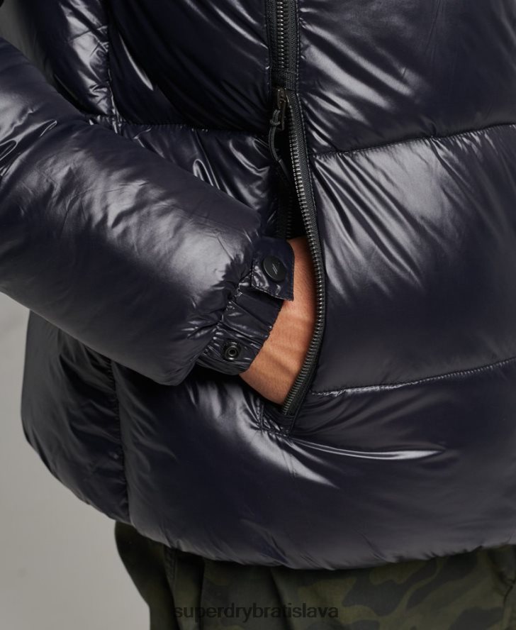 Superdry muži horská bunda s kapucňou 6B4ZTR986 oblečenie čierna
