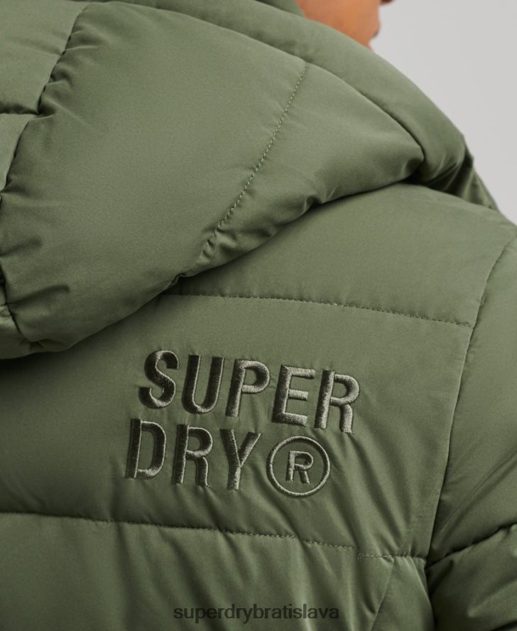 Superdry muži horská bunda z mikrovlákna 6B4ZTR1114 oblečenie kaki