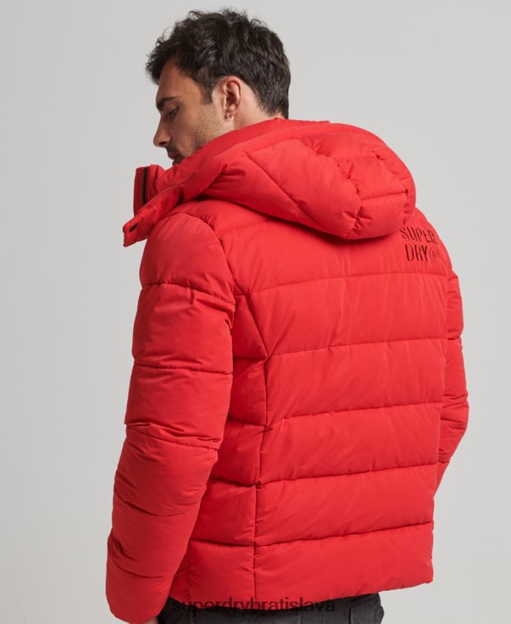 Superdry muži horská bunda z mikrovlákna 6B4ZTR1115 oblečenie červená