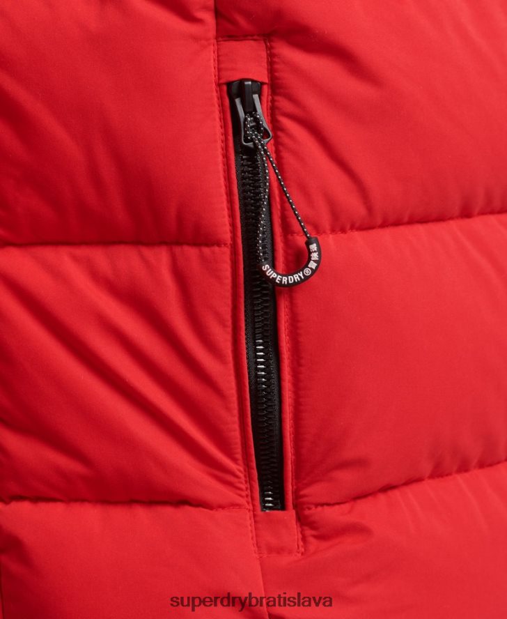 Superdry muži horská bunda z mikrovlákna 6B4ZTR1115 oblečenie červená