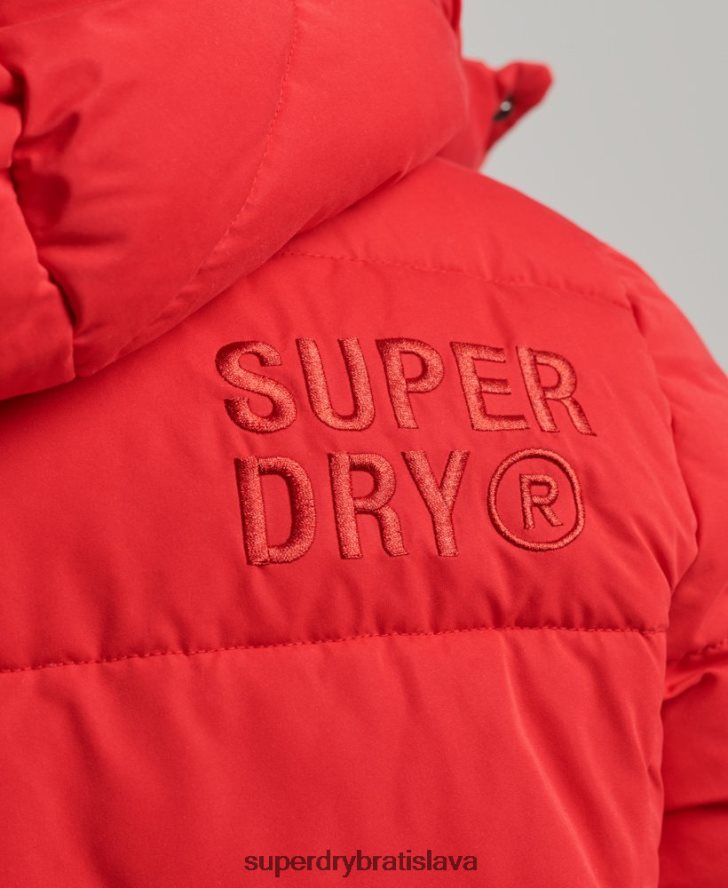 Superdry muži horská bunda z mikrovlákna 6B4ZTR1115 oblečenie červená