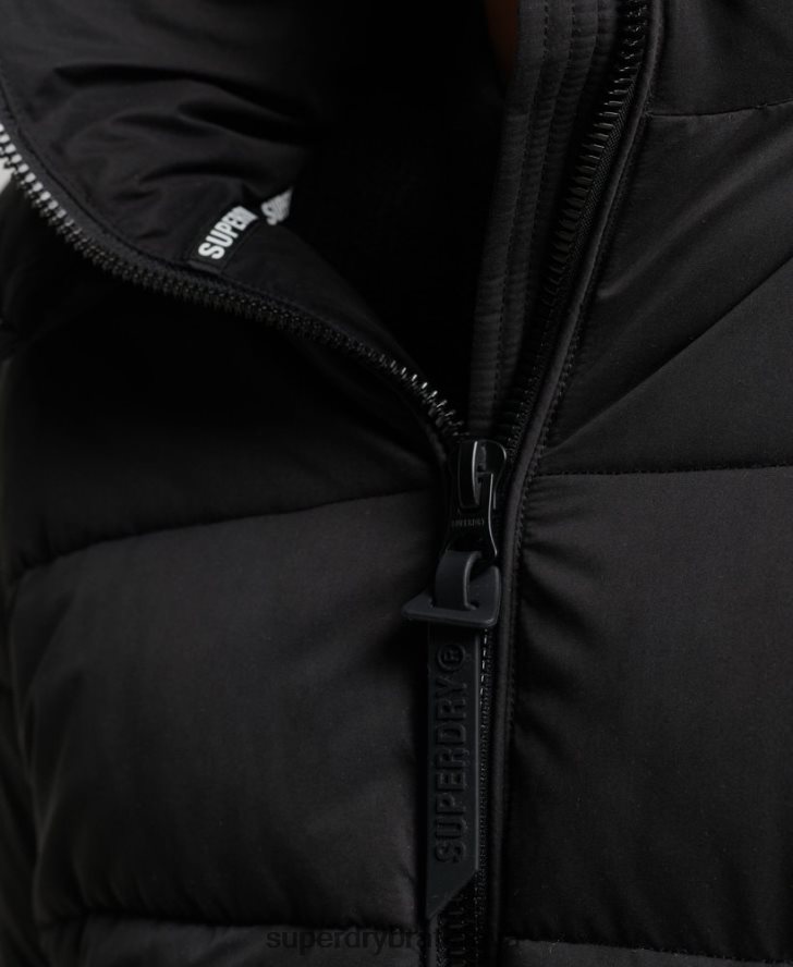 Superdry muži horská bunda z mikrovlákna 6B4ZTR1143 oblečenie čierna