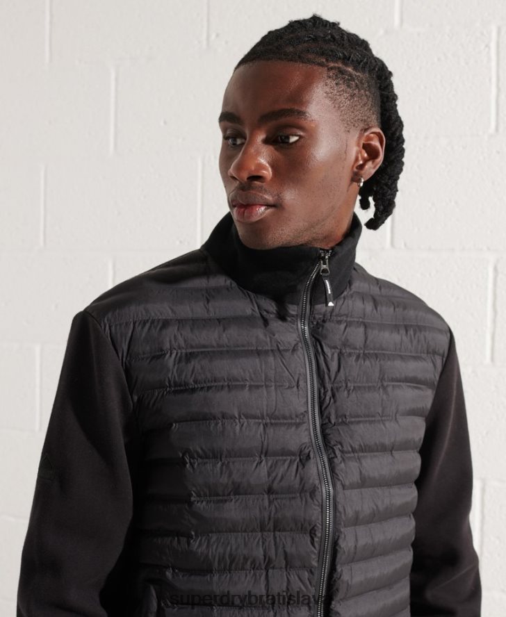 Superdry muži horská hybridná bunda typu bomber 6B4ZTR848 oblečenie čierna