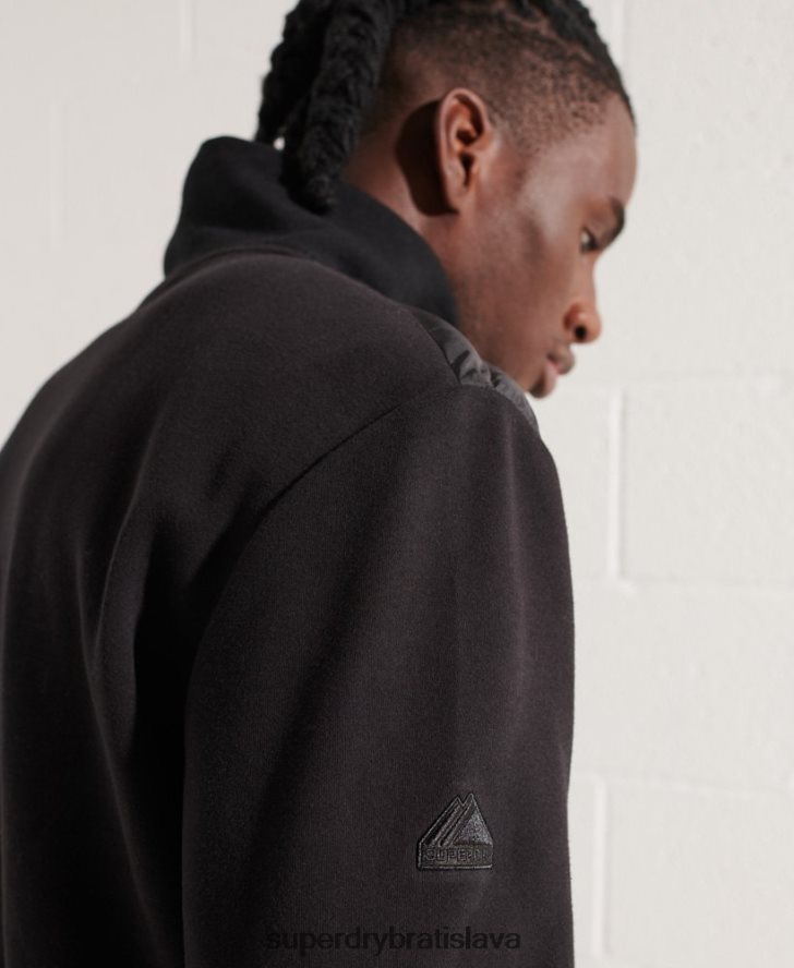Superdry muži horská hybridná bunda typu bomber 6B4ZTR848 oblečenie čierna