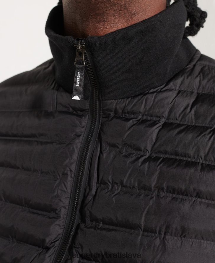 Superdry muži horská hybridná bunda typu bomber 6B4ZTR848 oblečenie čierna