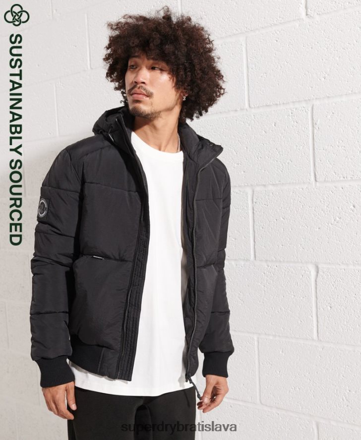 Superdry muži horská rekreačná bunda 6B4ZTR4587 oblečenie čierna